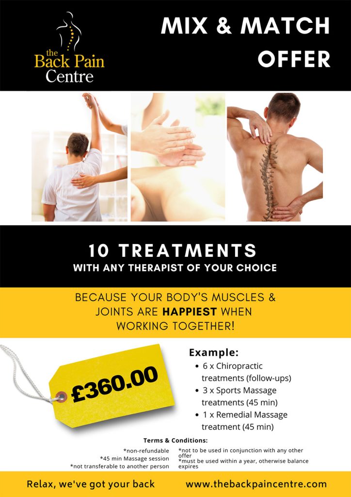 Back Pain Centre - Mix and Match Offer